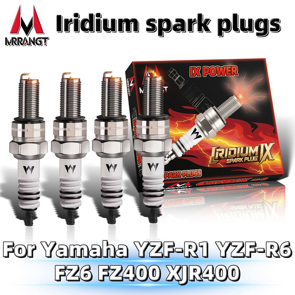 Motorcycle Spark Plug - MRRANGT Iridium Spark Plugs Fit For